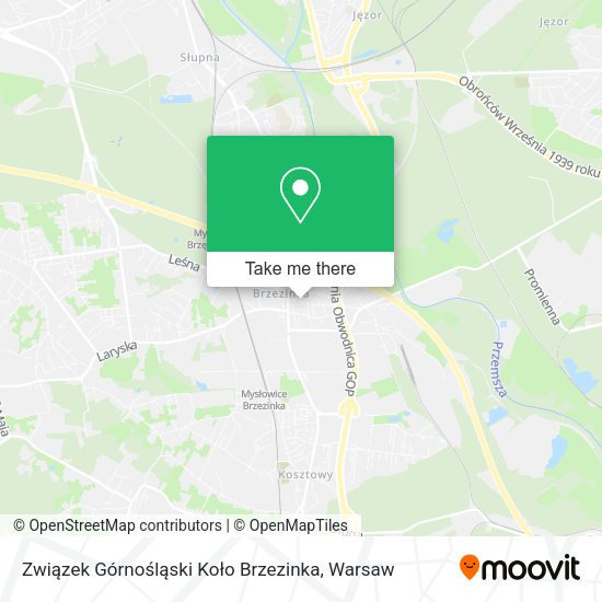 Związek Górnośląski Koło Brzezinka map