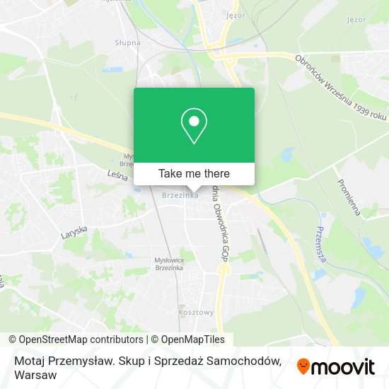 Motaj Przemysław. Skup i Sprzedaż Samochodów map