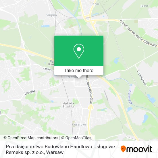 Przedsiębiorstwo Budowlano Handlowo Usługowe Remeks sp. z o.o. map