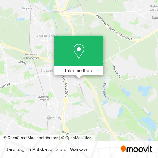 Карта Jacobsgibb Polska sp. z o.o.