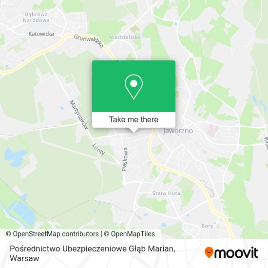 Pośrednictwo Ubezpieczeniowe Głąb Marian map