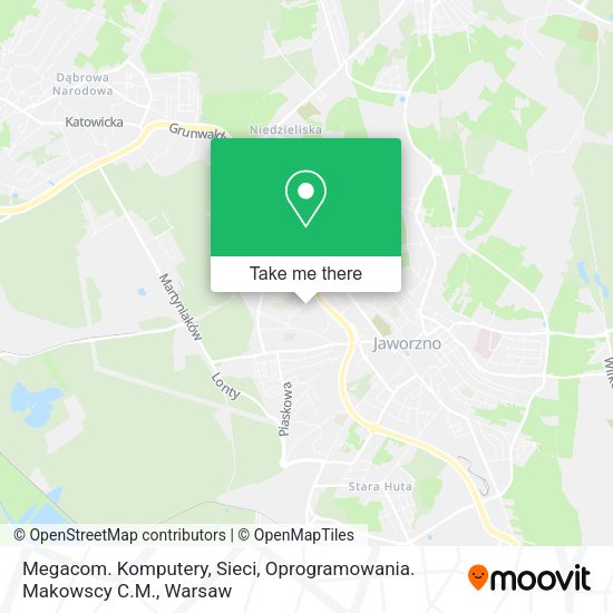 Megacom. Komputery, Sieci, Oprogramowania. Makowscy C.M. map