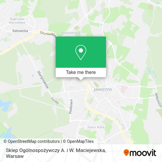 Sklep Ogólnospożywczy A. i W. Maciejewska map