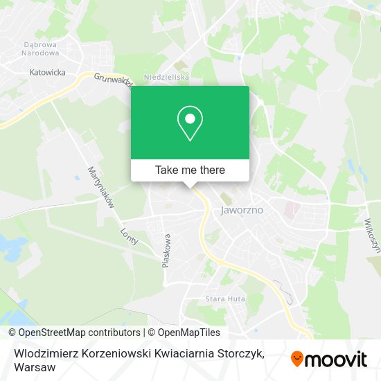 Wlodzimierz Korzeniowski Kwiaciarnia Storczyk map