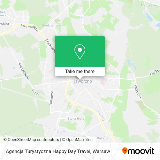 Agencja Turystyczna Happy Day Travel map