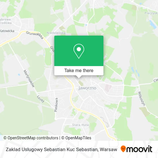 Карта Zaklad Uslugowy Sebastian Kuc Sebastian