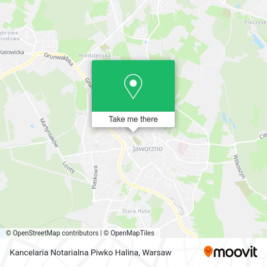 Kancelaria Notarialna Piwko Halina map