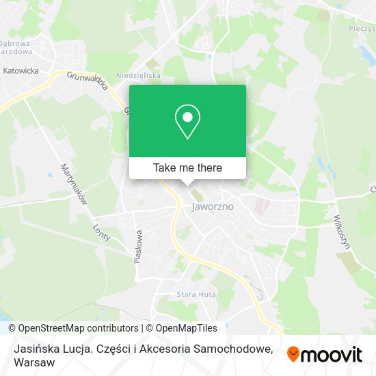 Jasińska Lucja. Części i Akcesoria Samochodowe map