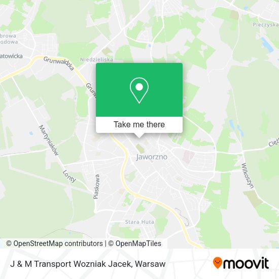 J & M Transport Wozniak Jacek map