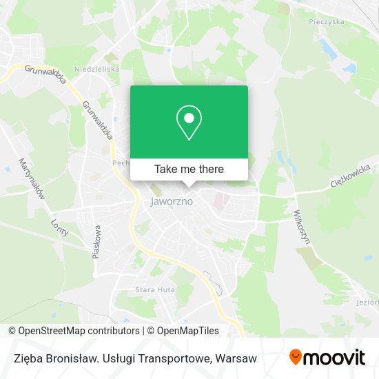 Zięba Bronisław. Usługi Transportowe map