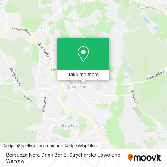 Borsucza Nora Drink Bar B. Strycharska Jaworzno map