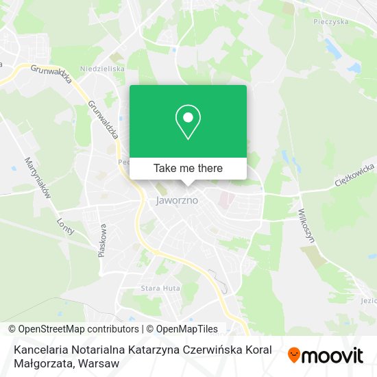 Kancelaria Notarialna Katarzyna Czerwińska Koral Małgorzata map