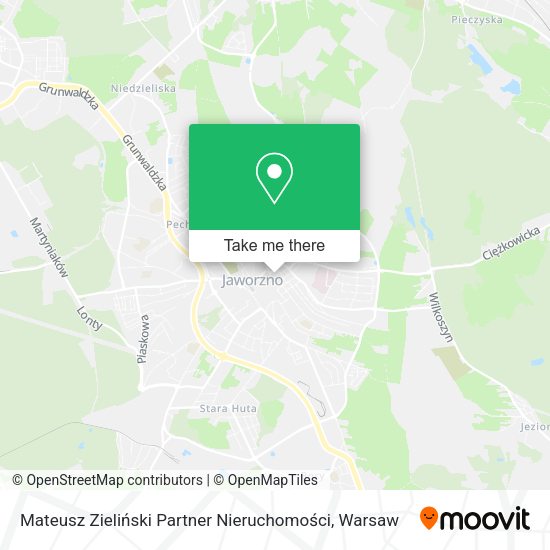 Mateusz Zieliński Partner Nieruchomości map