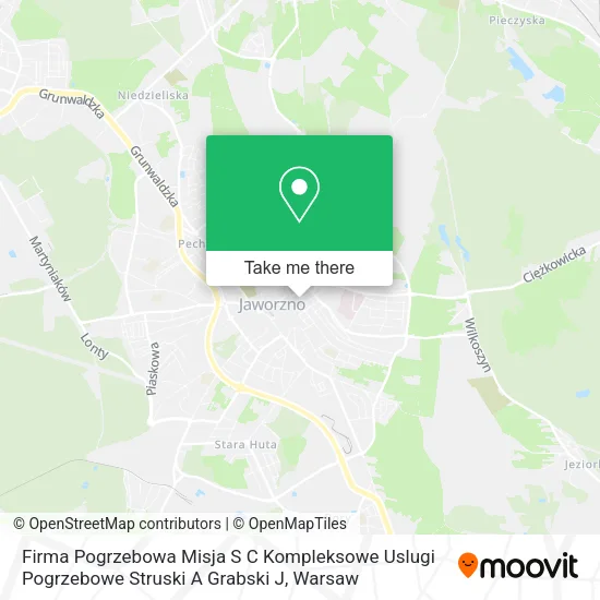 Firma Pogrzebowa Misja S C Kompleksowe Uslugi Pogrzebowe Struski A Grabski J map