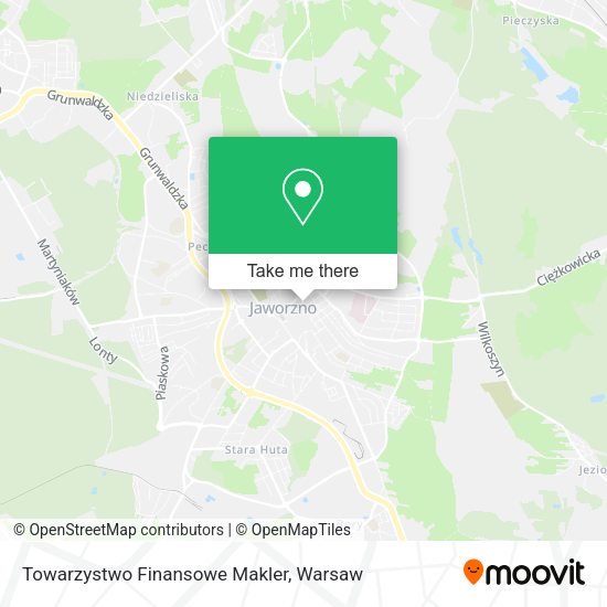 Towarzystwo Finansowe Makler map