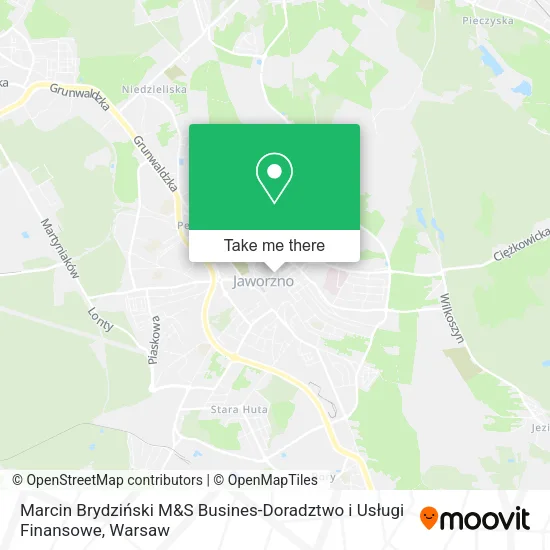 Marcin Brydziński M&S Busines-Doradztwo i Usługi Finansowe map