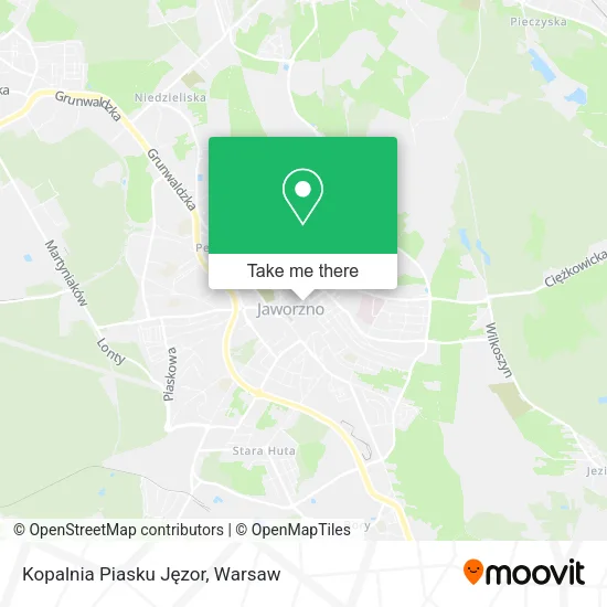 Карта Kopalnia Piasku Jęzor