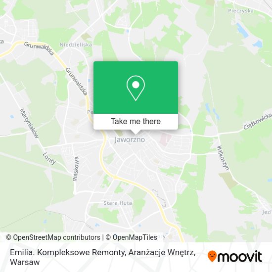 Emilia. Kompleksowe Remonty, Aranżacje Wnętrz map