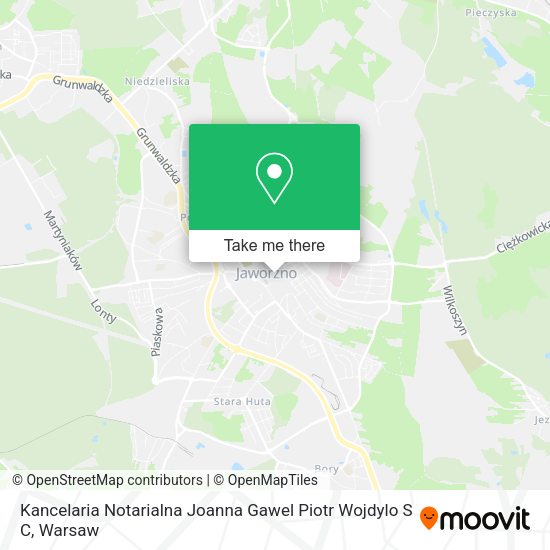 Kancelaria Notarialna Joanna Gawel Piotr Wojdylo S C map