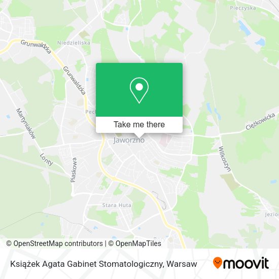 Książek Agata Gabinet Stomatologiczny map