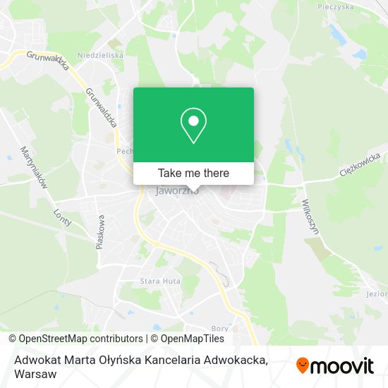 Adwokat Marta Ołyńska Kancelaria Adwokacka map