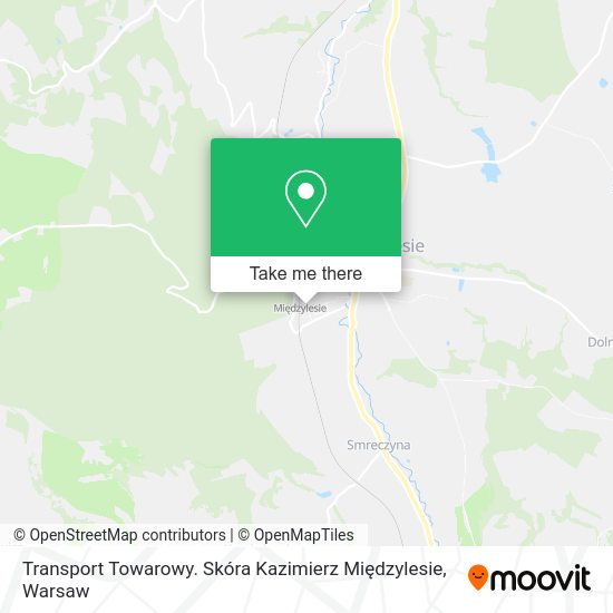 Transport Towarowy. Skóra Kazimierz Międzylesie map