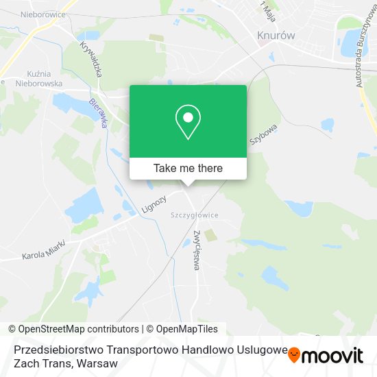 Карта Przedsiebiorstwo Transportowo Handlowo Uslugowe Zach Trans