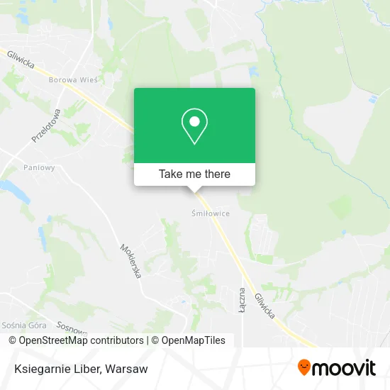 Ksiegarnie Liber map