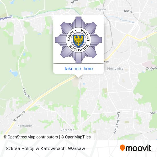 Szkoła Policji w Katowicach map