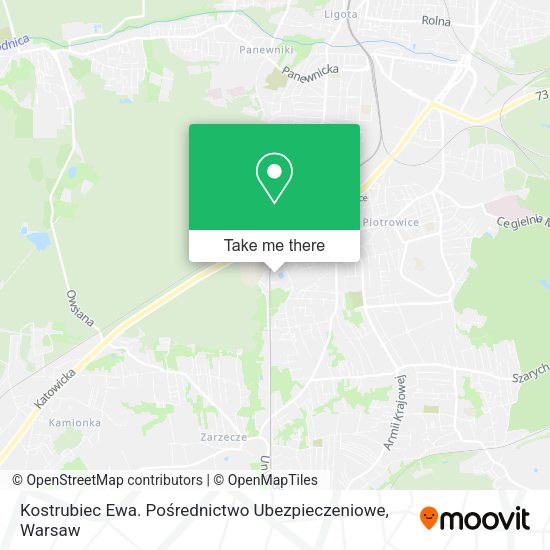 Kostrubiec Ewa. Pośrednictwo Ubezpieczeniowe map