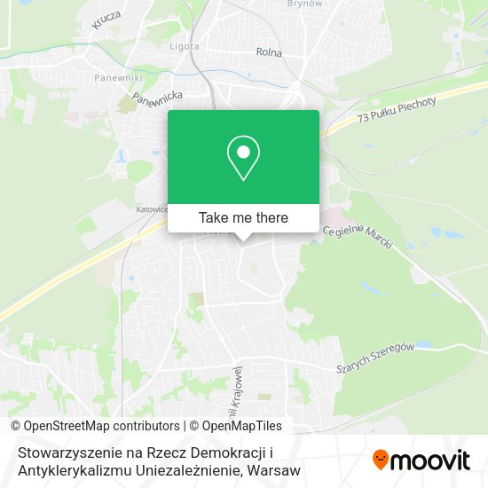 Stowarzyszenie na Rzecz Demokracji i Antyklerykalizmu Uniezależnienie map