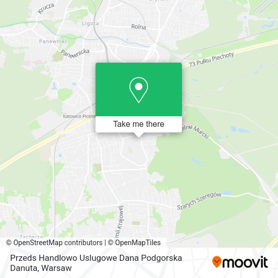 Przeds Handlowo Uslugowe Dana Podgorska Danuta map