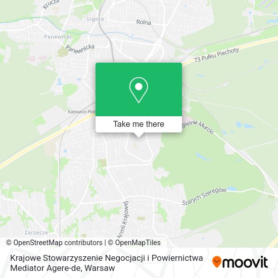 Krajowe Stowarzyszenie Negocjacji i Powiernictwa Mediator Agere-de map