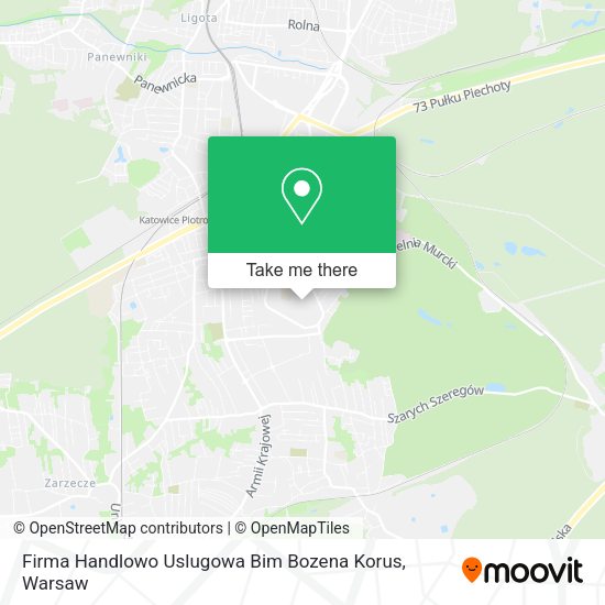 Firma Handlowo Uslugowa Bim Bozena Korus map