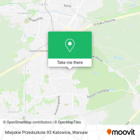 Карта Miejskie Przedszkole 93 Katowice