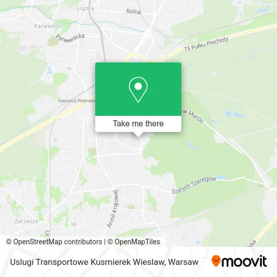 Карта Uslugi Transportowe Kusmierek Wieslaw
