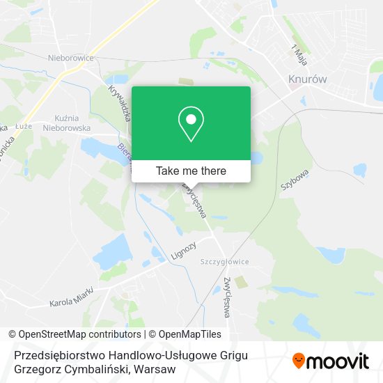 Przedsiębiorstwo Handlowo-Usługowe Grigu Grzegorz Cymbaliński map