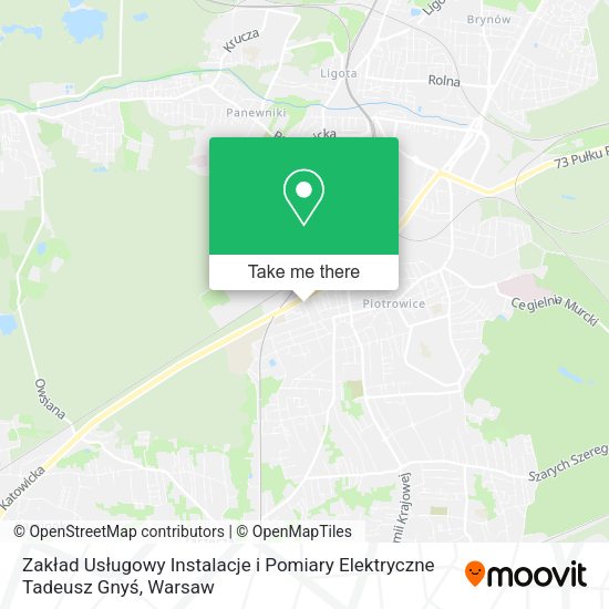 Zakład Usługowy Instalacje i Pomiary Elektryczne Tadeusz Gnyś map