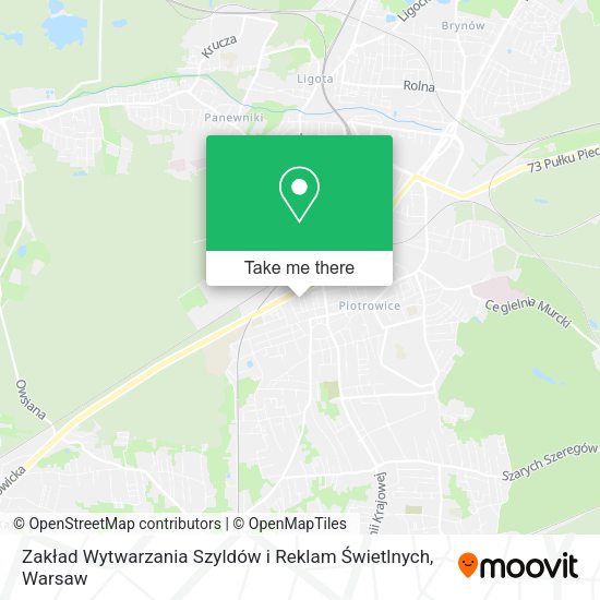 Zakład Wytwarzania Szyldów i Reklam Świetlnych map