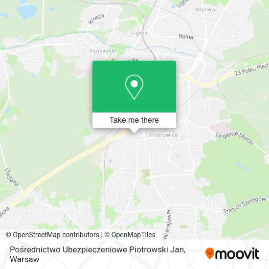 Pośrednictwo Ubezpieczeniowe Piotrowski Jan map