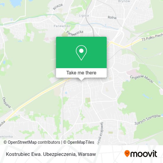 Kostrubiec Ewa. Ubezpieczenia map