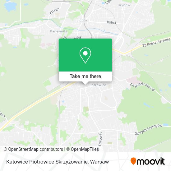 Katowice Piotrowice Skrzyżowanie map