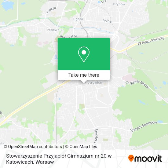 Stowarzyszenie Przyjaciół Gimnazjum nr 20 w Katowicach map