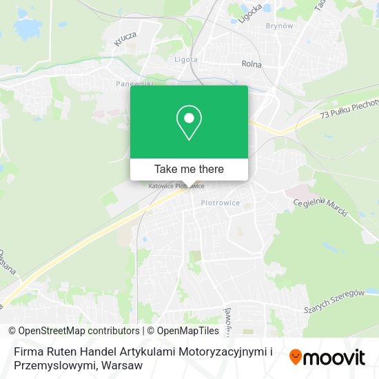 Firma Ruten Handel Artykulami Motoryzacyjnymi i Przemyslowymi map