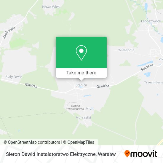 Sieroń Dawid Instalatorstwo Elektryczne map