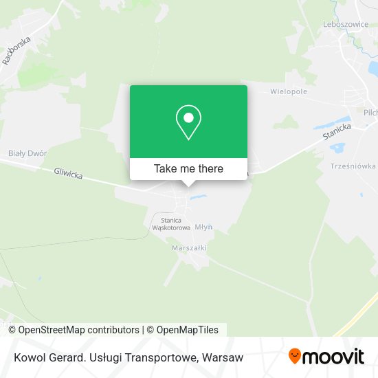 Kowol Gerard. Usługi Transportowe map