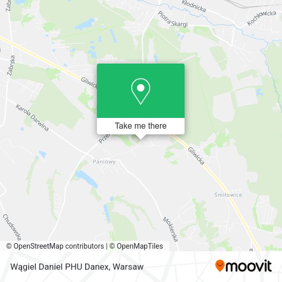 Wągiel Daniel PHU Danex map