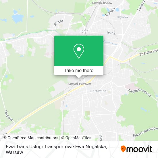Ewa Trans Uslugi Transportowe Ewa Nogalska map
