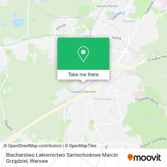 Blacharstwo Lakiernictwo Samochodowe Marcin Grządziel map