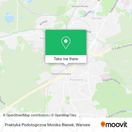 Praktyka Podologiczna Monika Bienek map